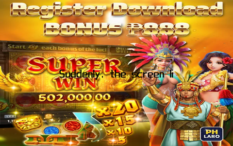 Suddenly, the screen lit up with the words Jackpot Winner